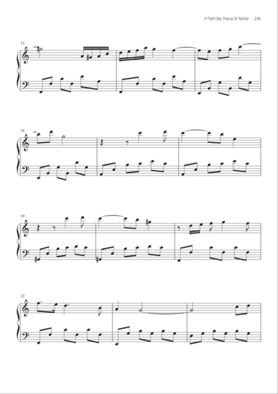 If Path Be There Or None Easy Piano scores gallery preview page 3
