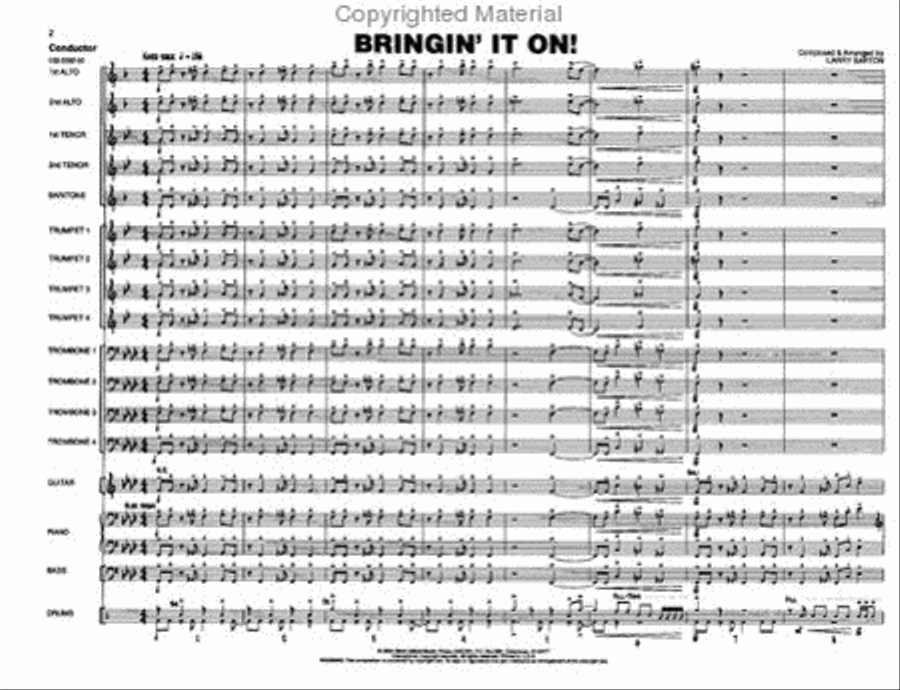 Bringin' It On Jazz Ensemble scores gallery preview page 2