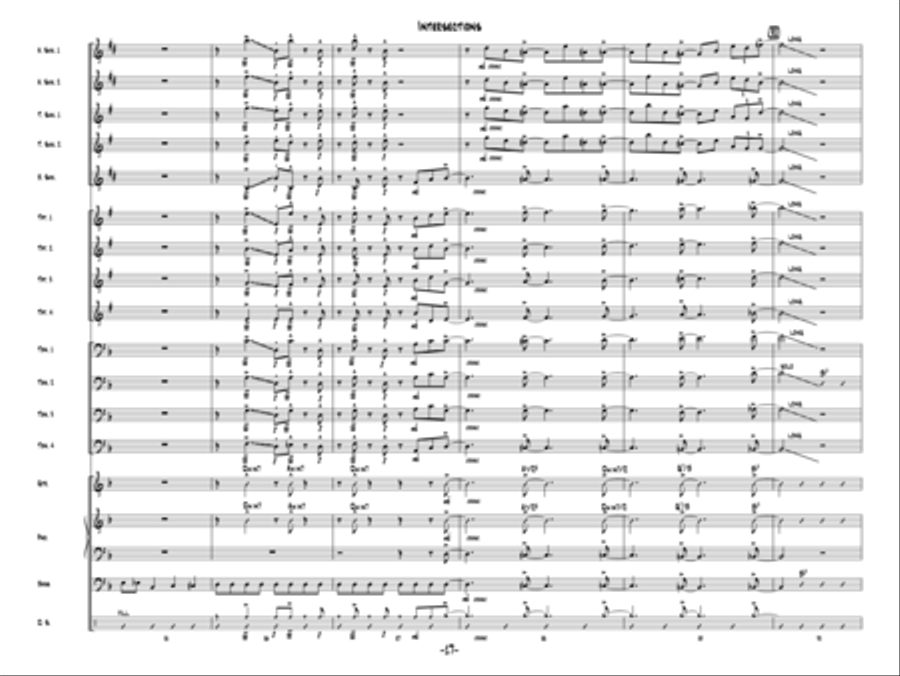 Intersections Jazz Ensemble scores gallery preview page 16