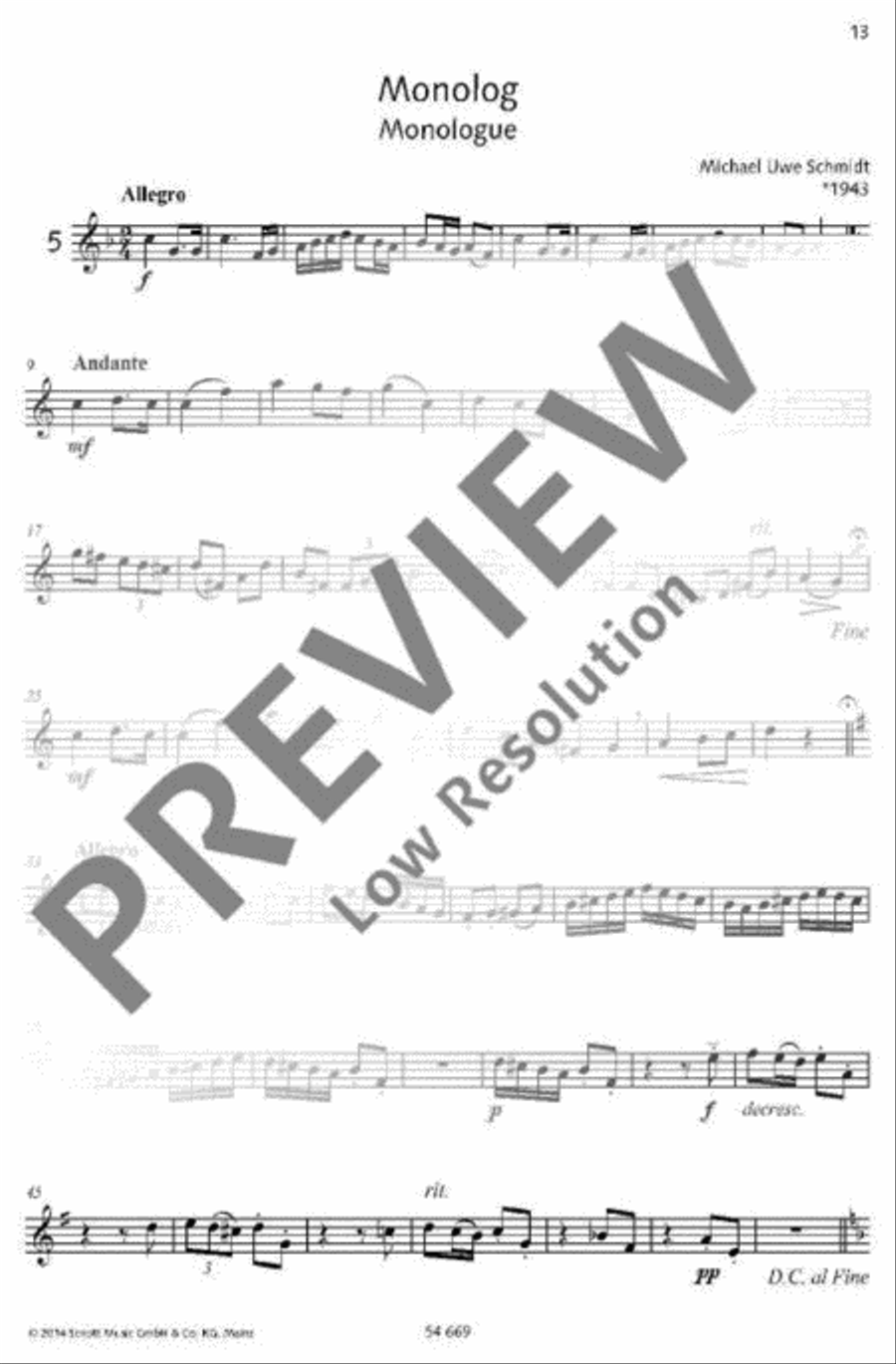 30 Characteristic Studies B-Flat Trumpet scores gallery preview page 12