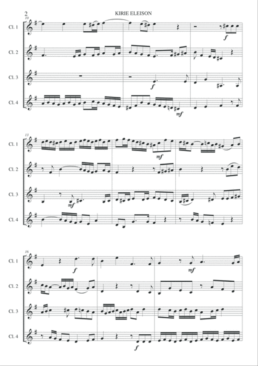 Kyrie eleison - Requiem Kyrie eleison - Requiem Woodwind Quartet scores gallery preview page 3