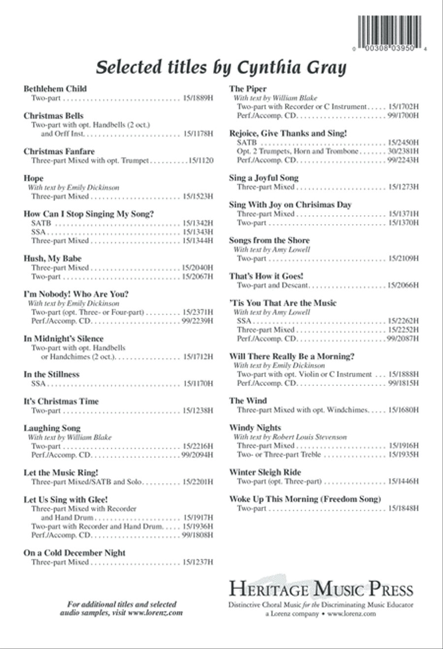 How Can I Stop Singing My Song? 3-Part scores gallery preview page 13