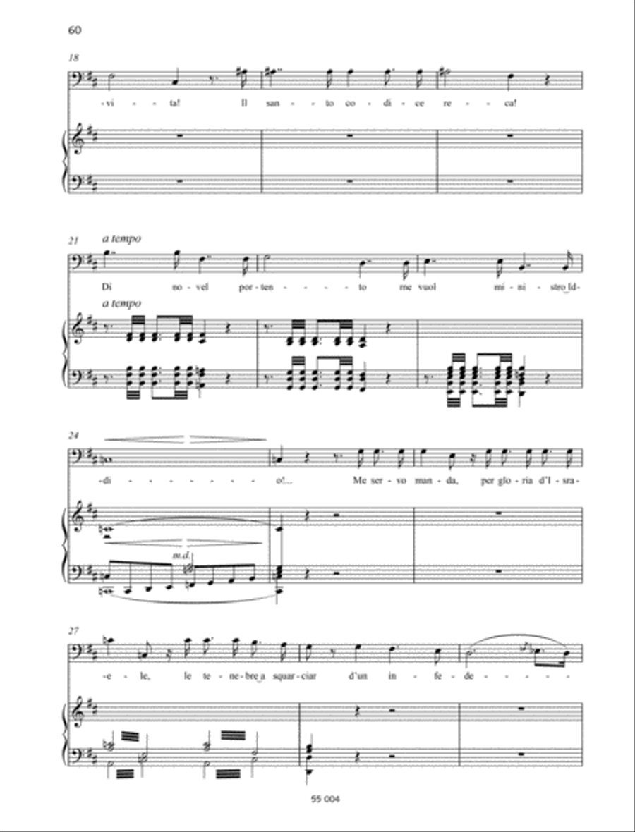 Vieni, o Levita!... Tu sul labbro Bass Voice scores gallery preview page 2