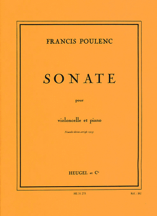 Book cover for Francis Poulenc - Sonate Pour Violoncelle Et Piano