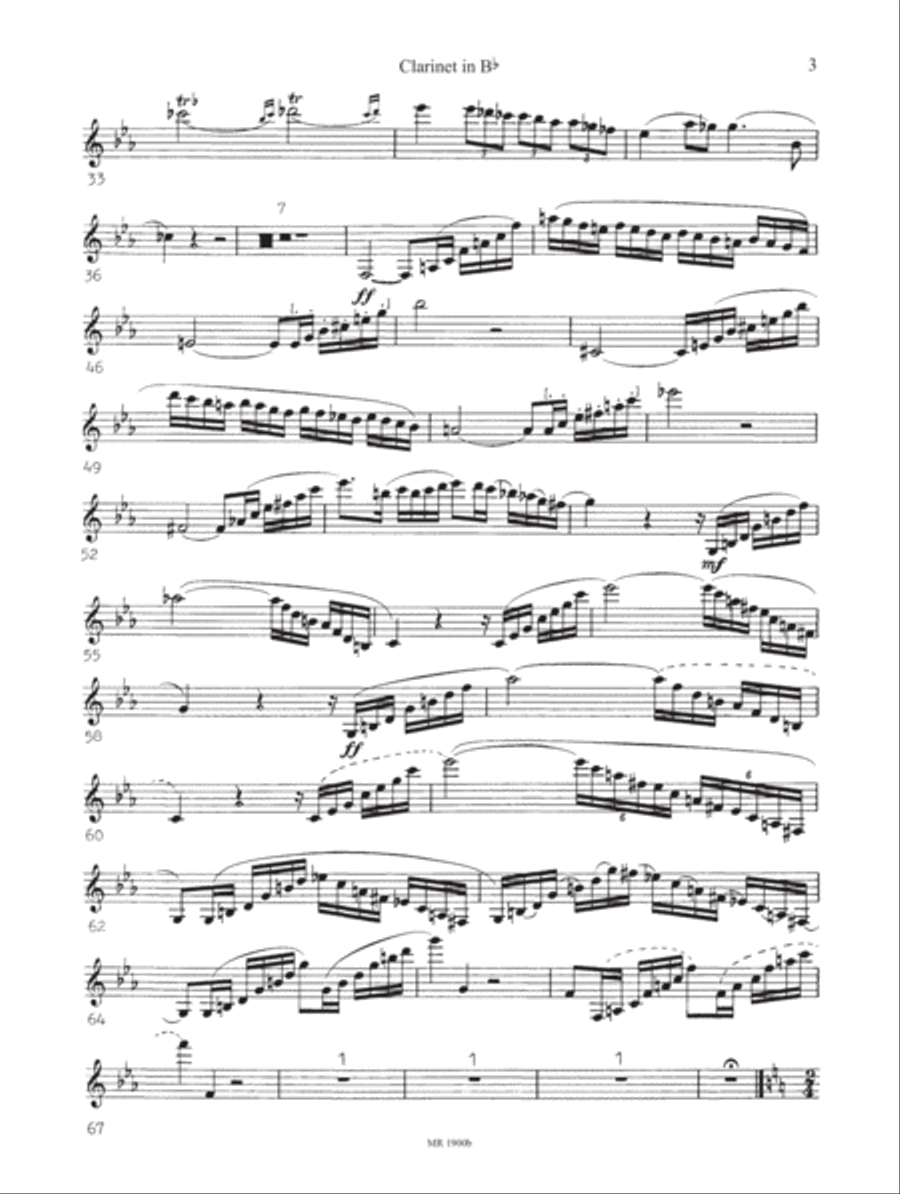 Phantasy and Variations on a Theme of Danzi Op. 81 Set of Parts scores gallery preview page 3