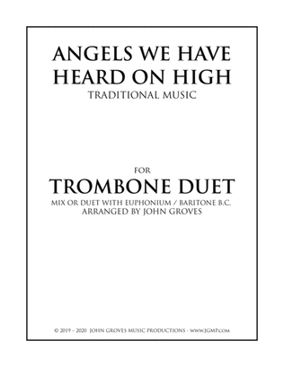 Book cover for Angels We Have Heard On High - Trombone Duet