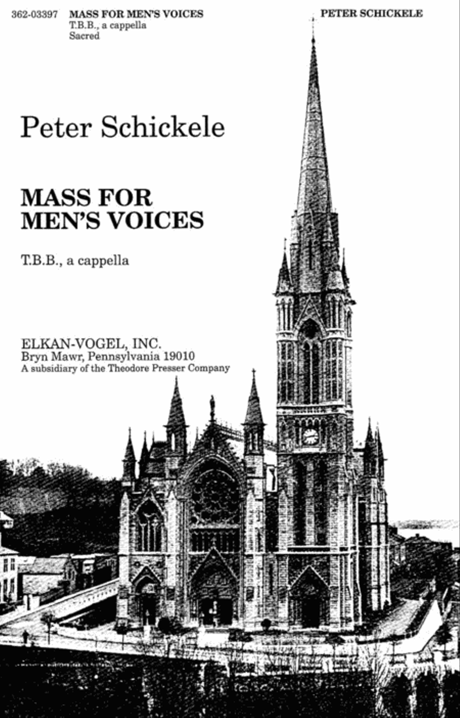 Mass For Men's Voices 3-Part scores gallery preview page 1