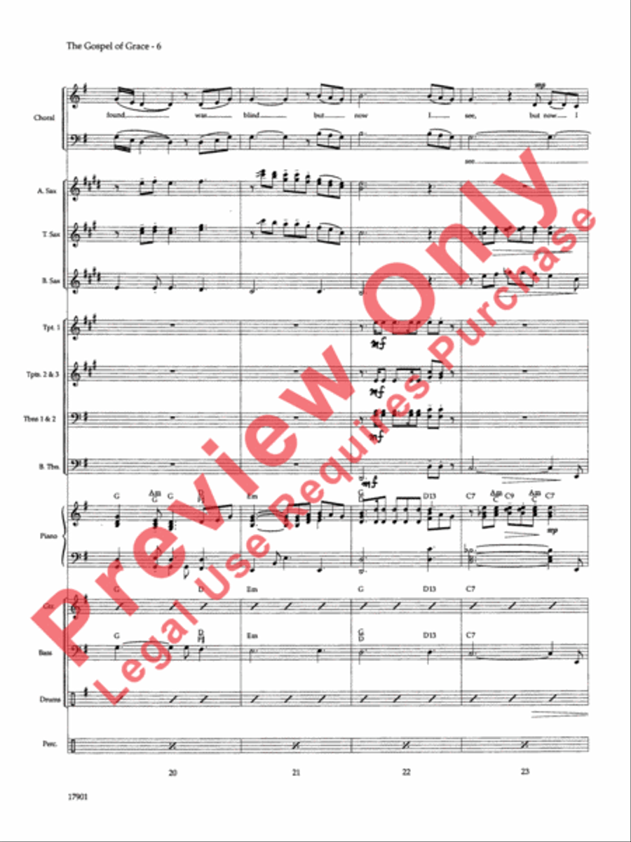 The Gospel of Grace The Gospel of Grace Choir scores gallery preview page 7