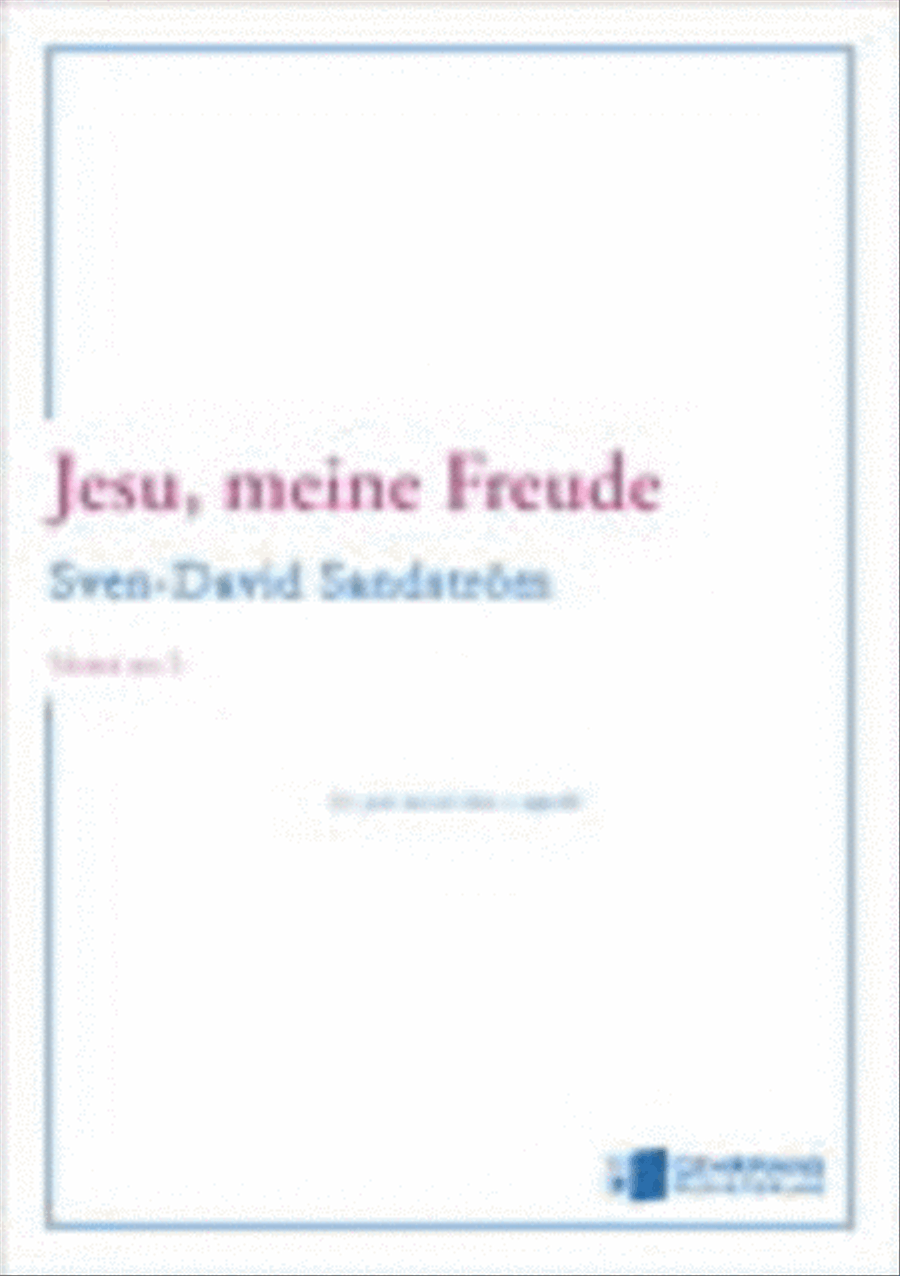Jesu, meine Freude Jesu, meine Freude Choir scores gallery preview page 1