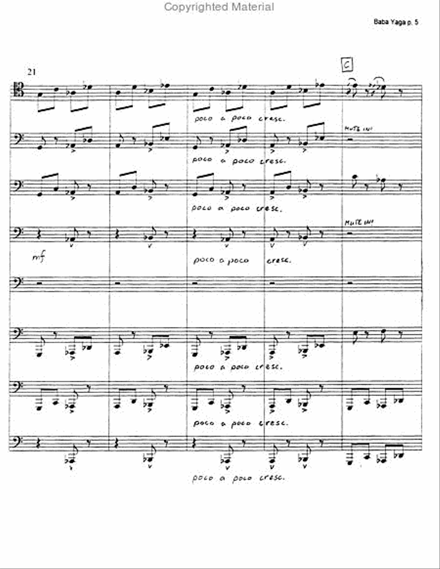 Baba Yaga Large Ensemble scores gallery preview page 6