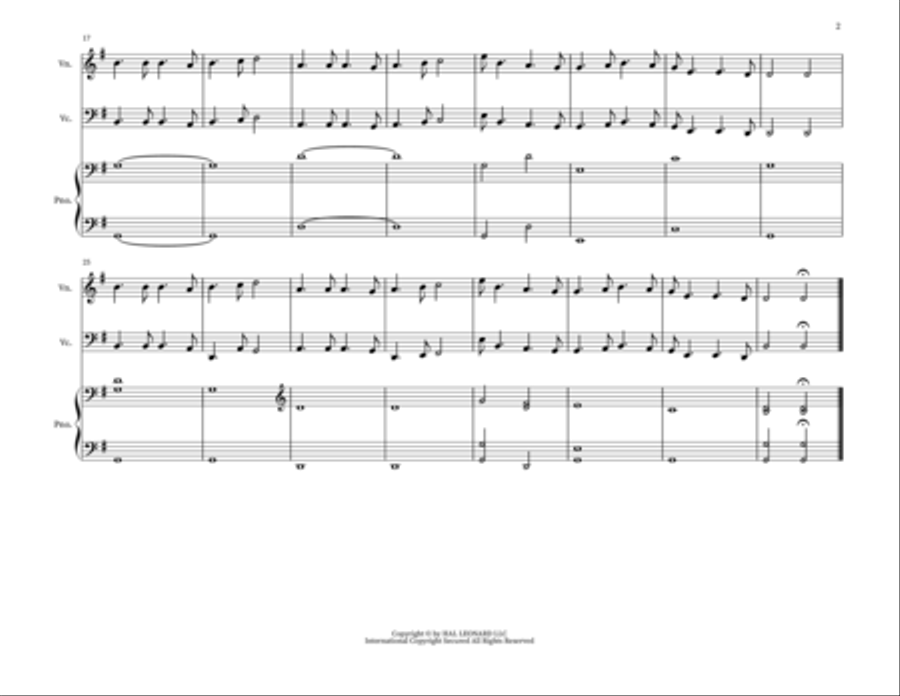 Scots Wha Hae Piano Trio scores gallery preview page 2