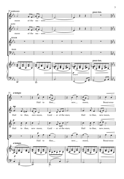 New Moon (SATB and piano) image number null