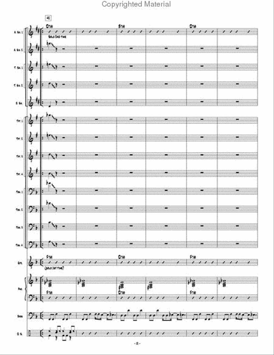Psychopathic Cyber Freak Jazz Ensemble scores gallery preview page 13
