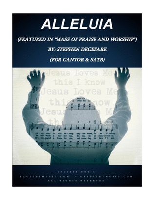 Book cover for Alleluia (from "Mass of Praise and Worship") (SATB)