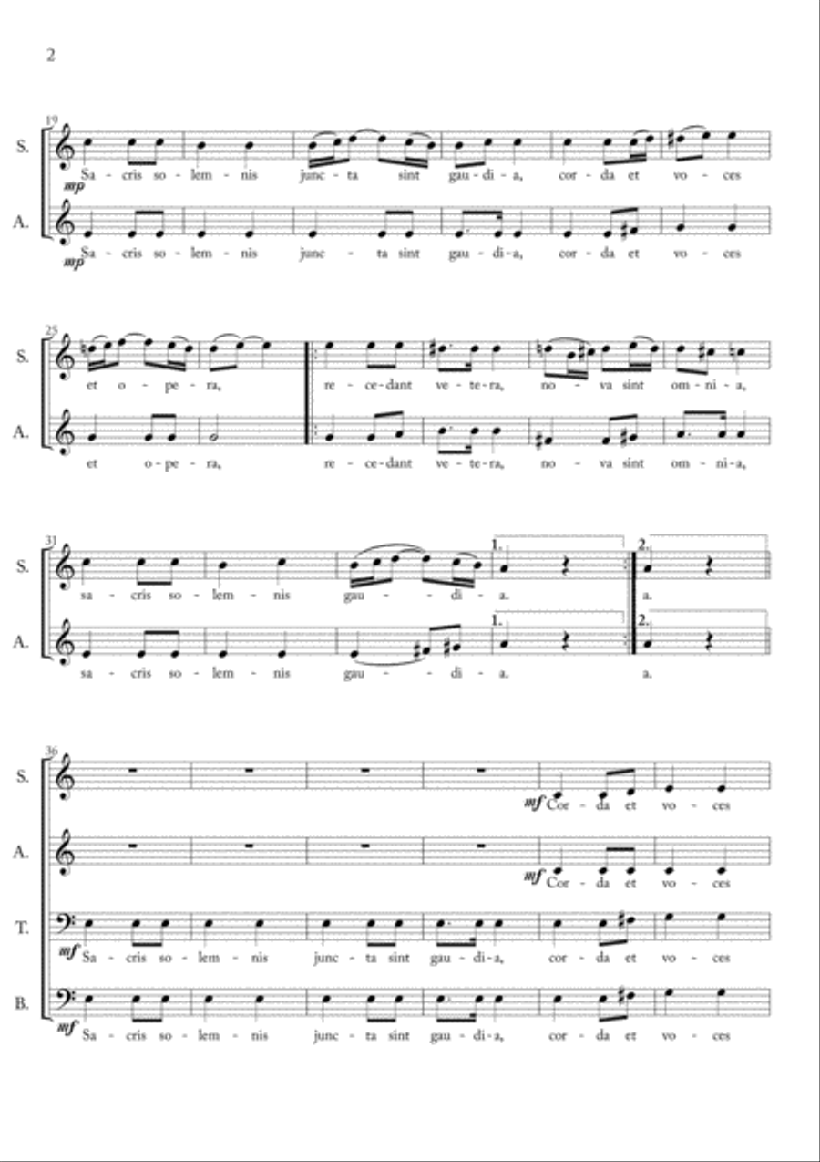 The King's Speech - Sacris Solemnis 4-Part scores gallery preview page 2