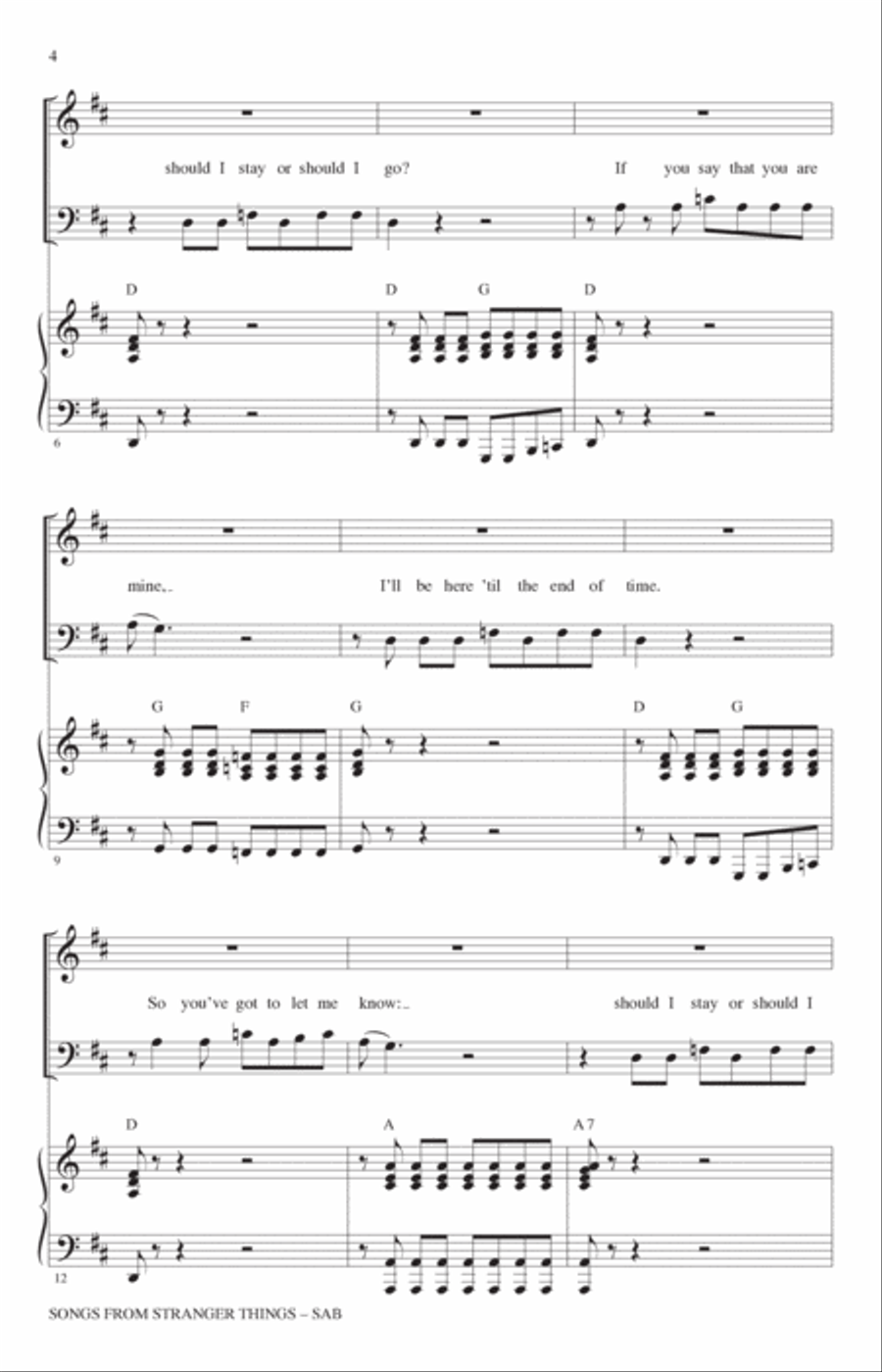 Songs from Stranger Things (arr. Alan Billingsley) 3-Part scores gallery preview page 2