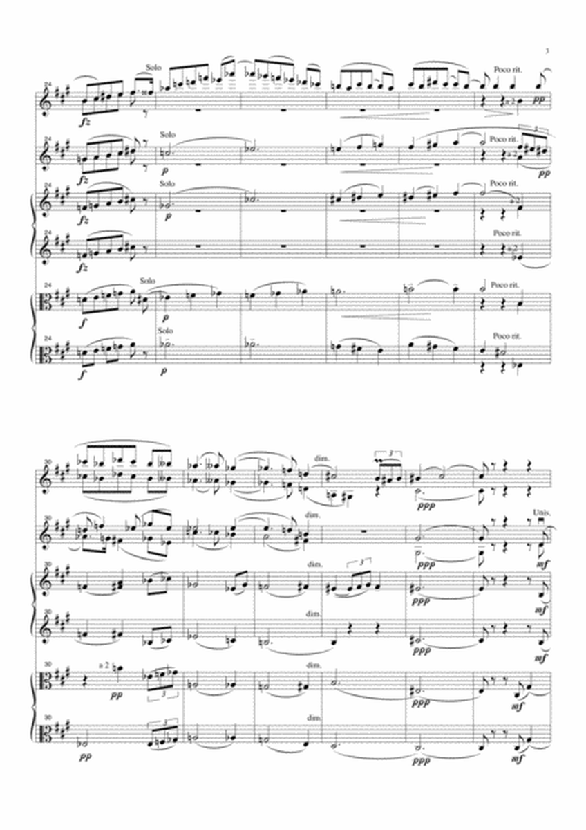 Exil - Poème for strings (without basses)
