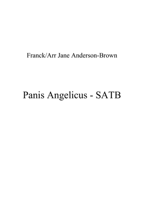 Book cover for Panis Angelicus - SATB - Franck