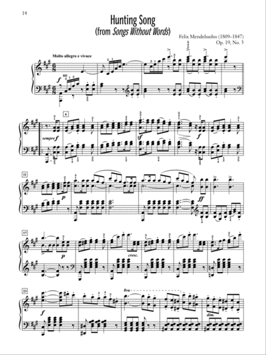 Audition Repertoire for the Advancing Pianist, Book 1