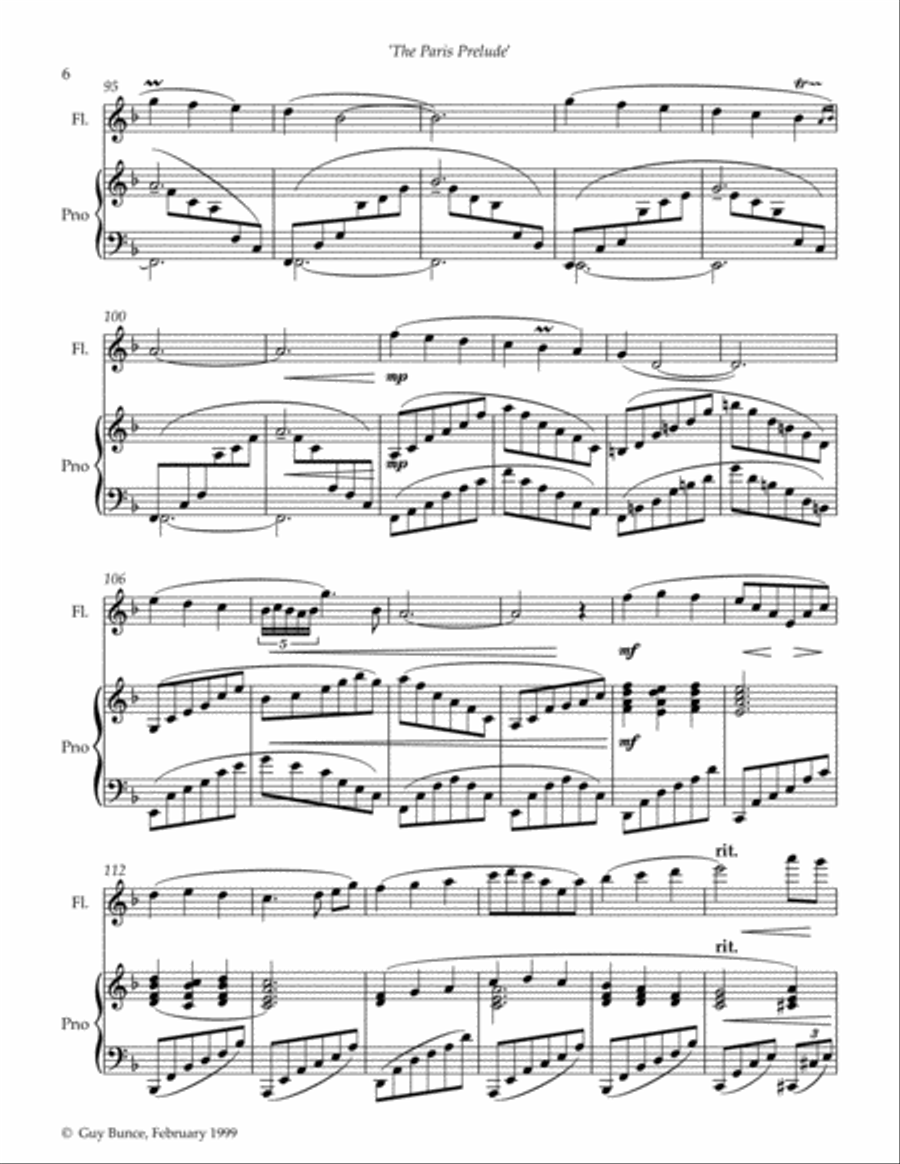 The Paris Prelude Flute Solo scores gallery preview page 6