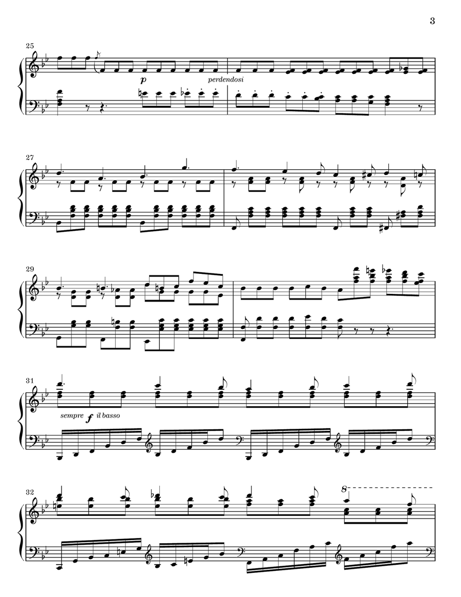 Nocturne in B flat Major - Szymanowska Piano Solo scores gallery preview page 3