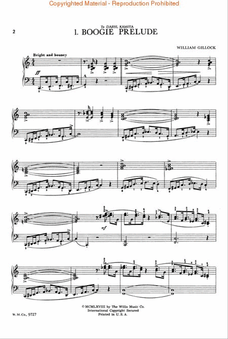 Three Jazz Preludes Piano scores gallery preview page 2
