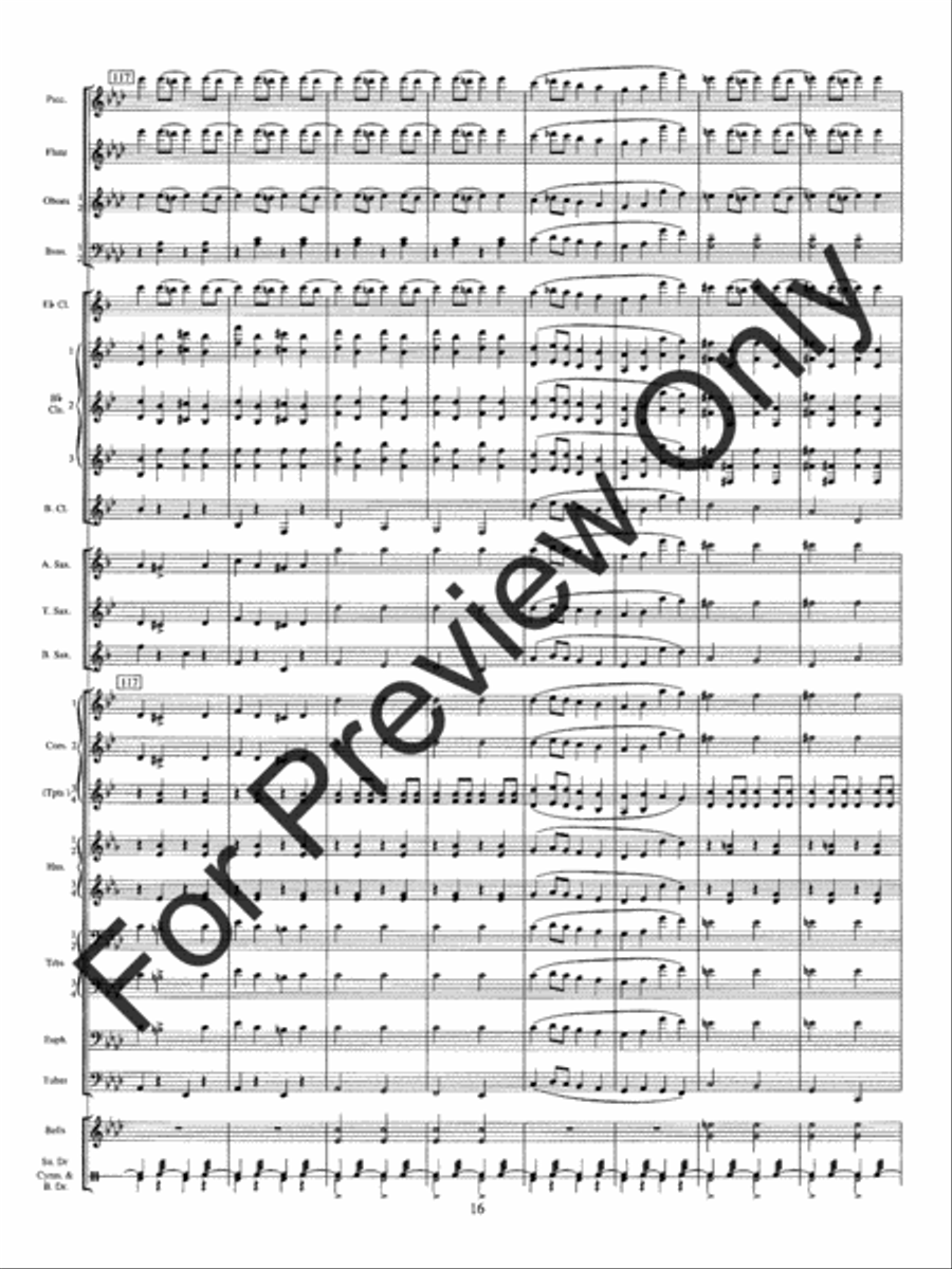 Solid Men To The Front Concert Band scores gallery preview page 20