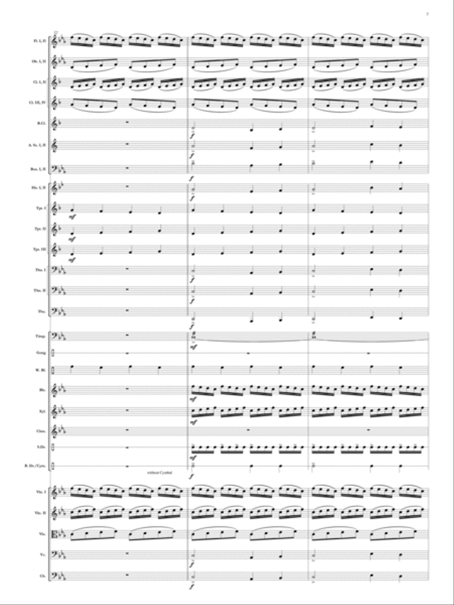 Elegy for Remembrance (September 11, 2001) Orchestra scores gallery preview page 8