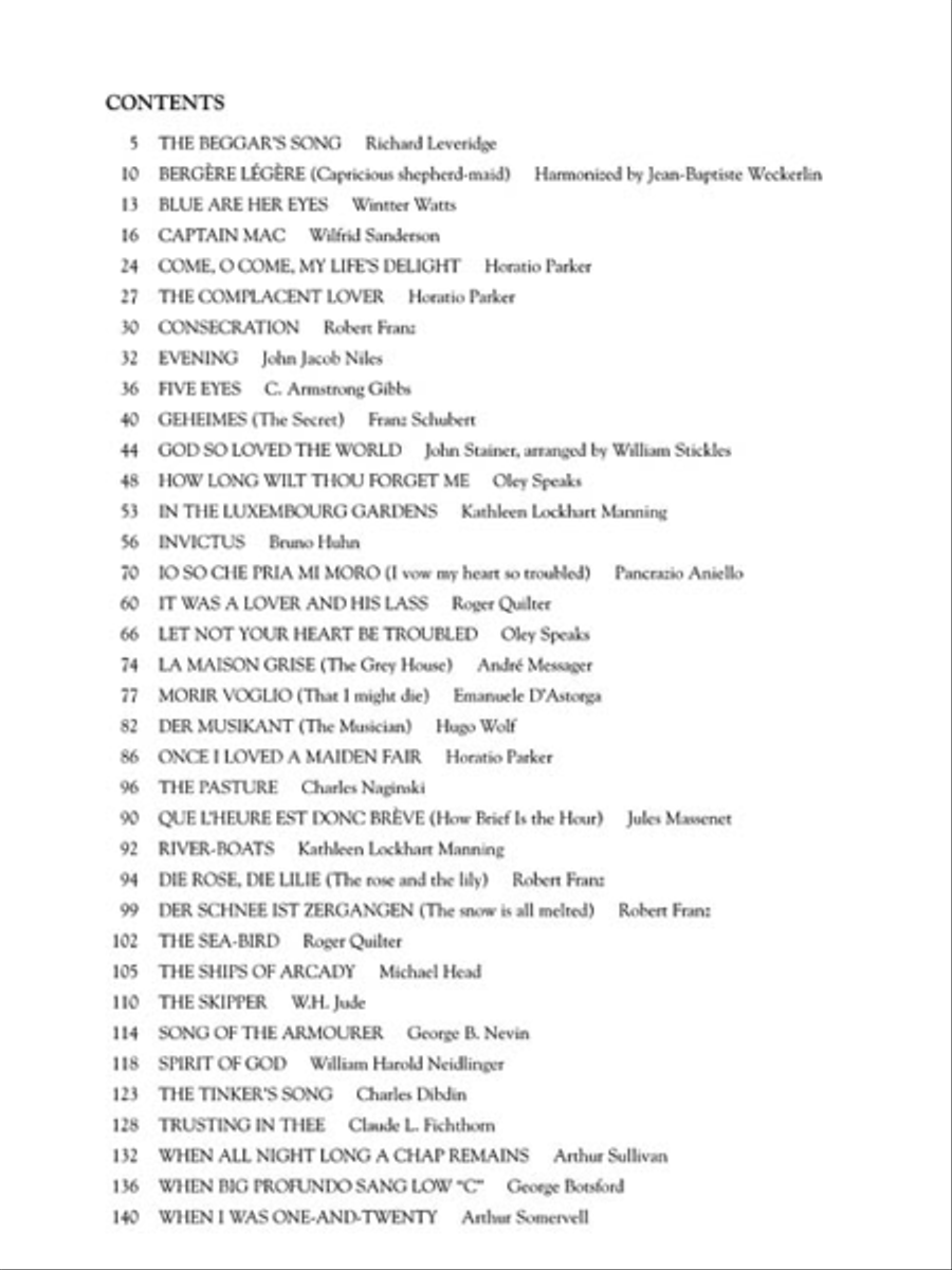 First Book of Baritone/Bass Solos – Part III Bass Voice scores gallery preview page 2
