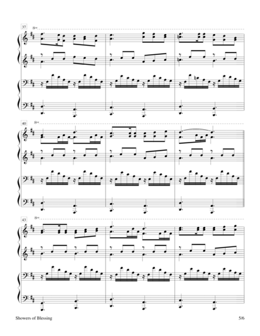 Showers of Blessing (1 Piano, 4 Hands) image number null