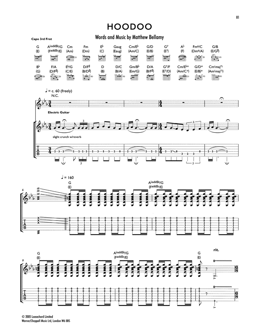 Hoodoo Acoustic Guitar scores gallery preview page 1