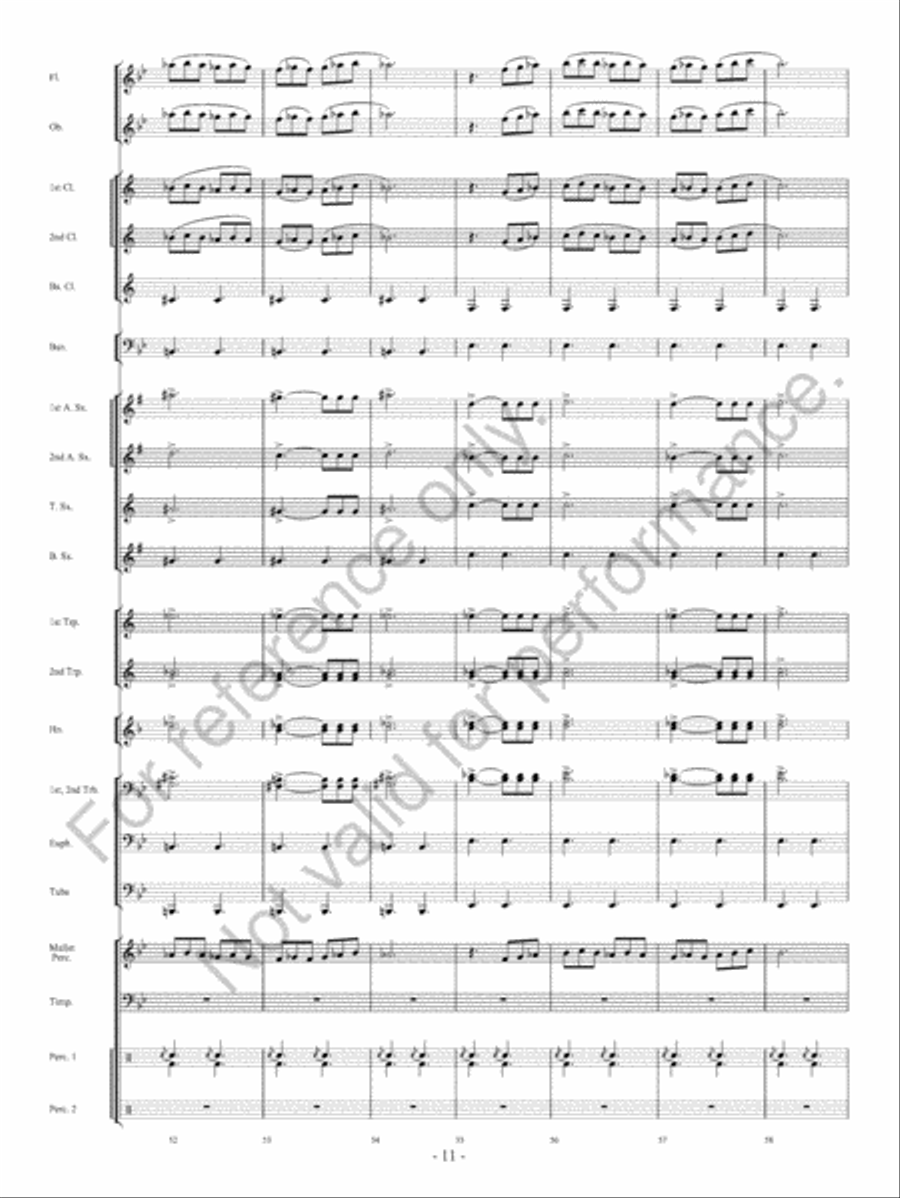 Beyond Bold Horizons Concert Band scores gallery preview page 12