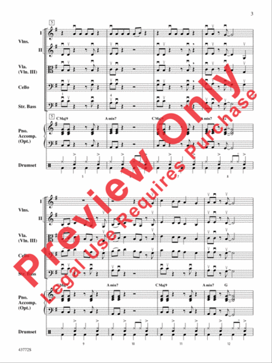 Birthday Birthday String Orchestra scores gallery preview page 4