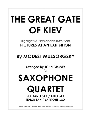 The Great Gate of Kiev from Pictures at an Exhibition - Saxophone Quartet