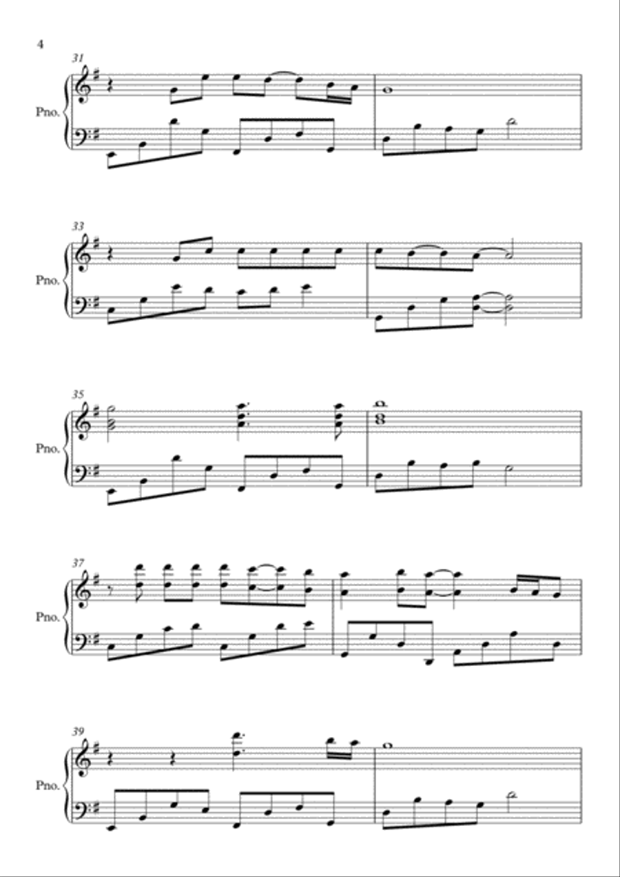 Shallow Piano Solo scores gallery preview page 4
