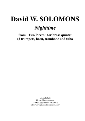 David Warin Solomons: "Nighttime" from "Two Pieces for Brass Quintet"
