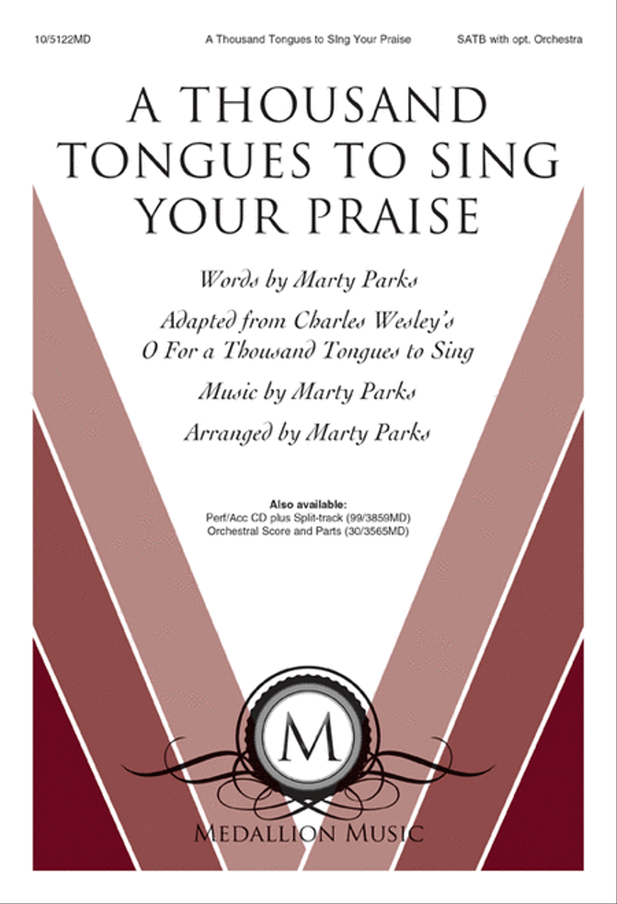 A Thousand Tongues to Sing Your Praise 4-Part scores gallery preview page 1