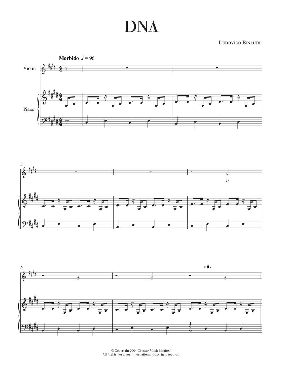 Dna Dna Violin Solo scores gallery preview page 1