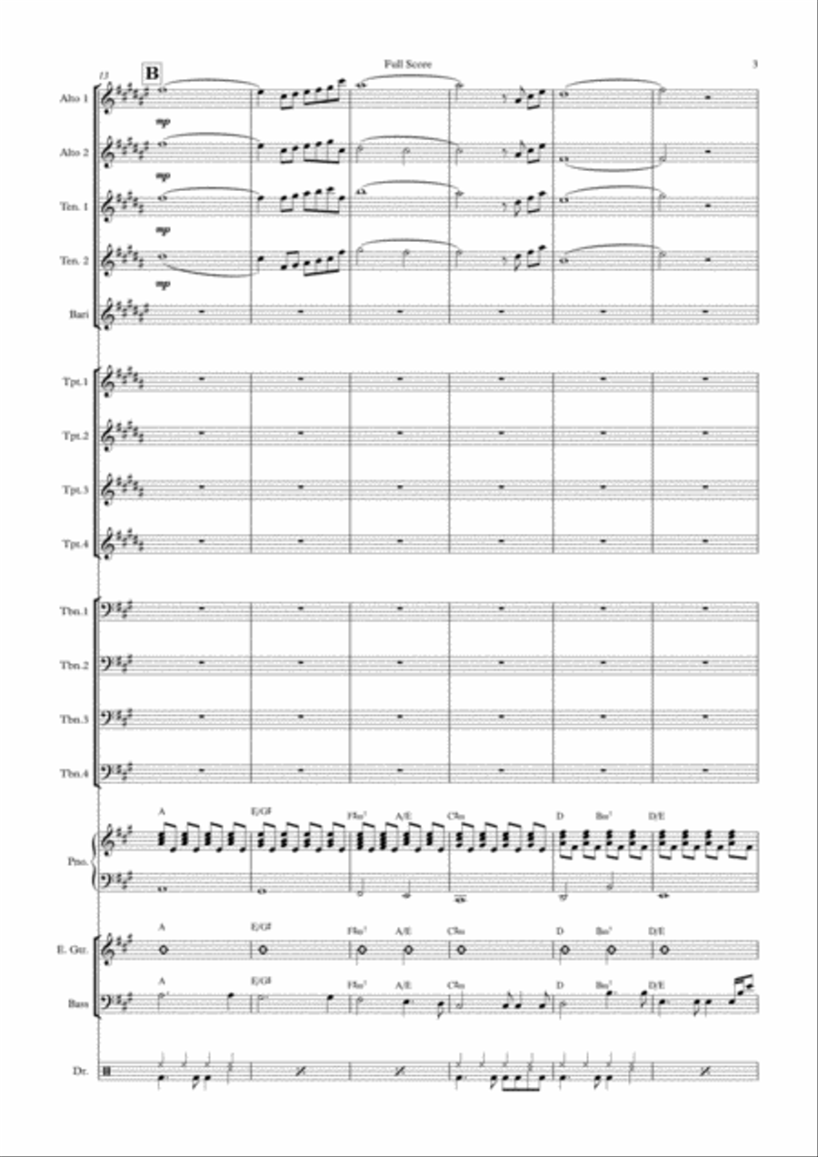 I'll Be There Saxophone scores gallery preview page 3