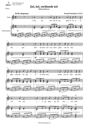Jul, jul, stralande jul (2) (Original key. F Major)