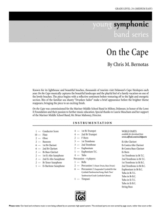 Book cover for On the Cape: Score