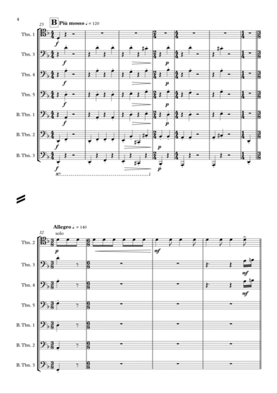 Jack Sparrow Jack Sparrow Trombone Solo scores gallery preview page 6