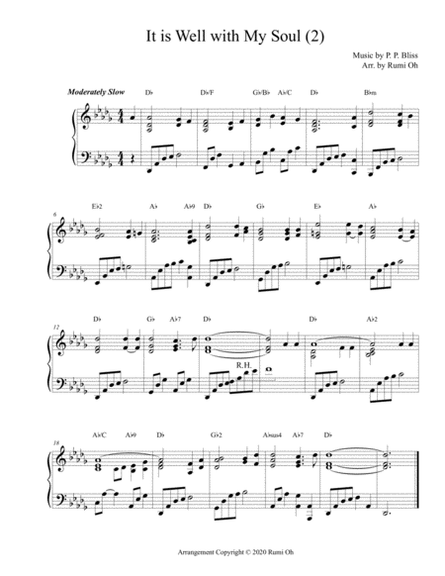 [It is Well with My Soul] Favorite hymns arrangements with 3 levels of difficulties for beginner and image number null