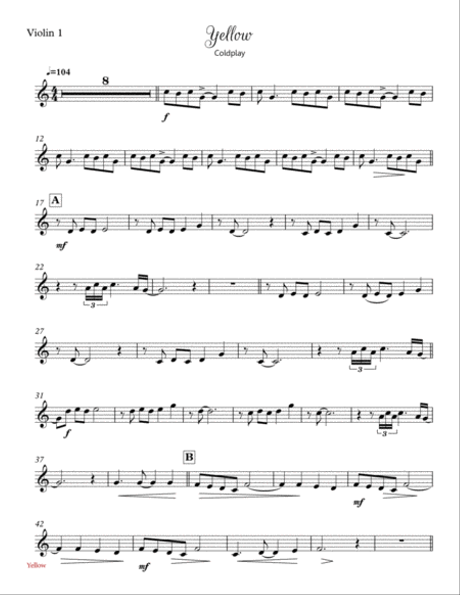 Yellow String Quartet scores gallery preview page 6