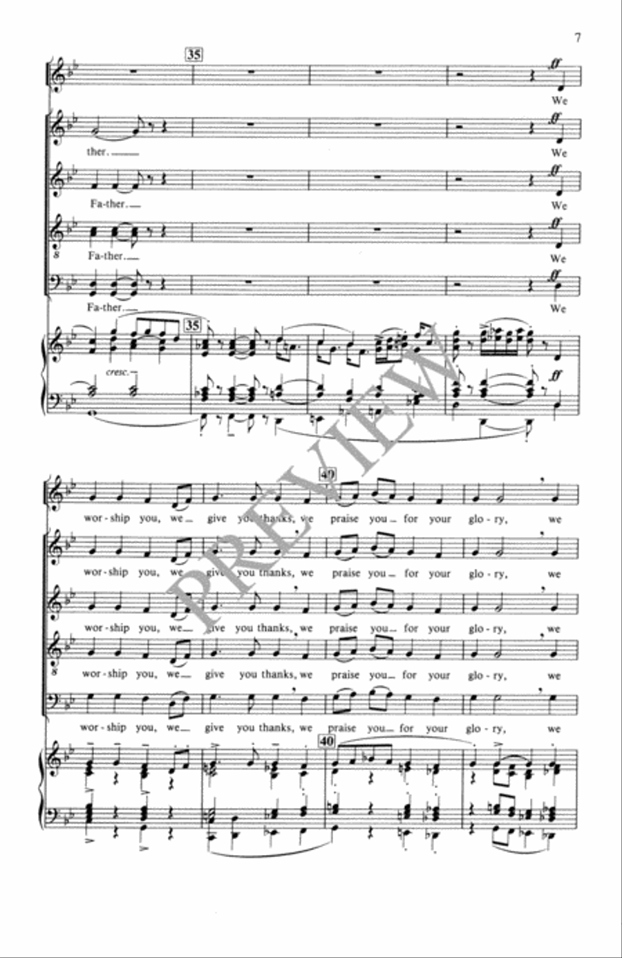 Festival Gloria Festival Gloria 4-Part scores gallery preview page 8