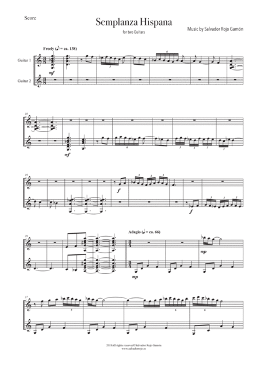 Semblanza Hispana Semblanza Hispana Chamber Music scores gallery preview page 2