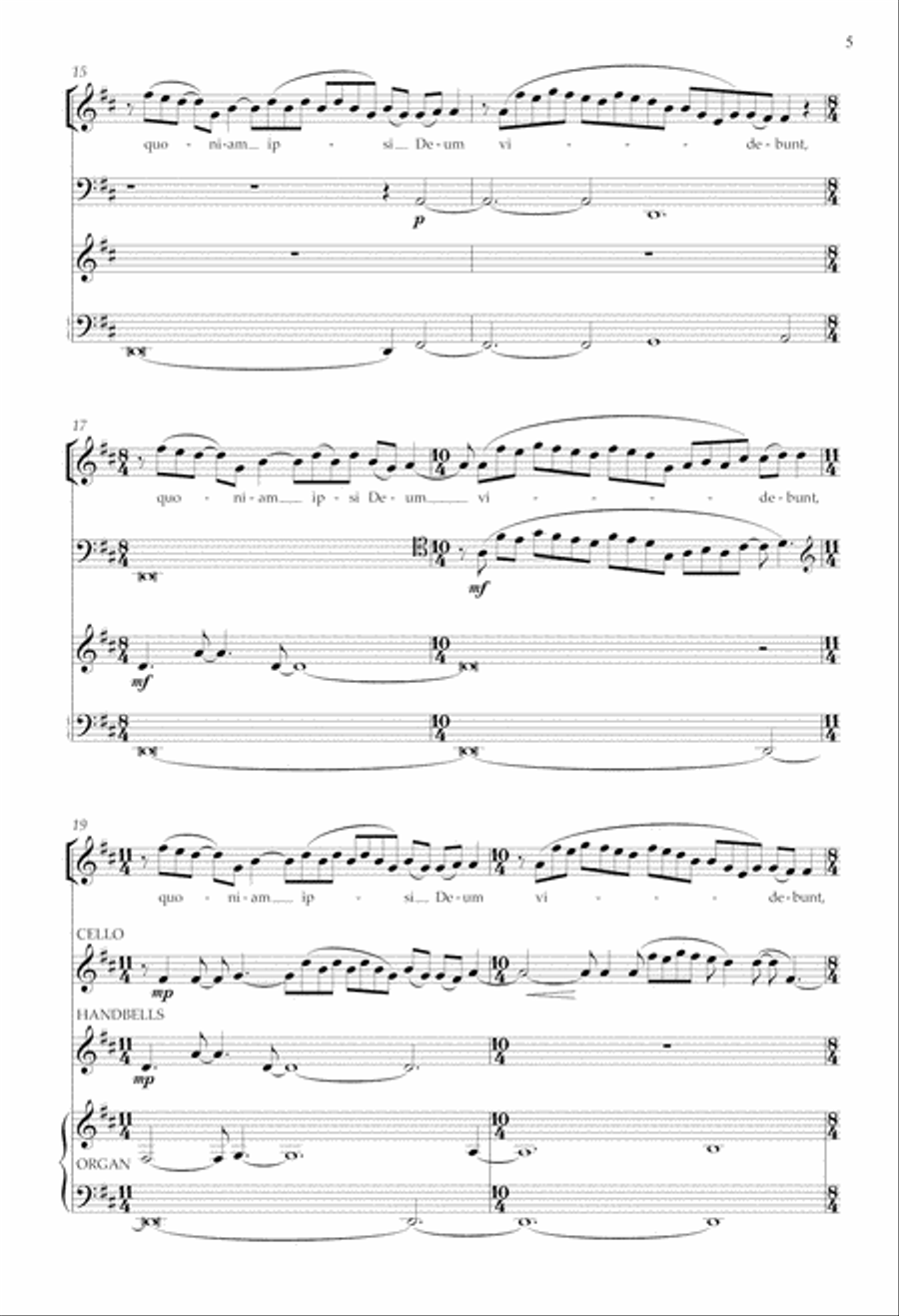 Beatitude II: Beati mundo corde (Blessed are the pure of heart) Women's Choir scores gallery preview page 4