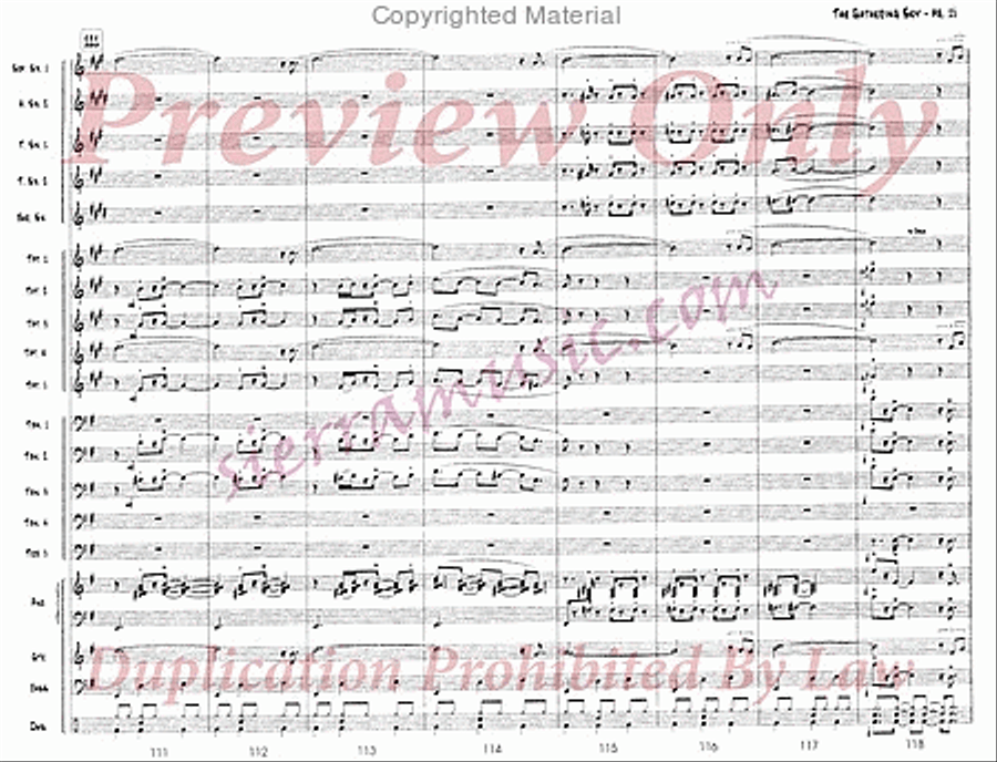 The Gathering Sky Jazz Ensemble scores gallery preview page 16