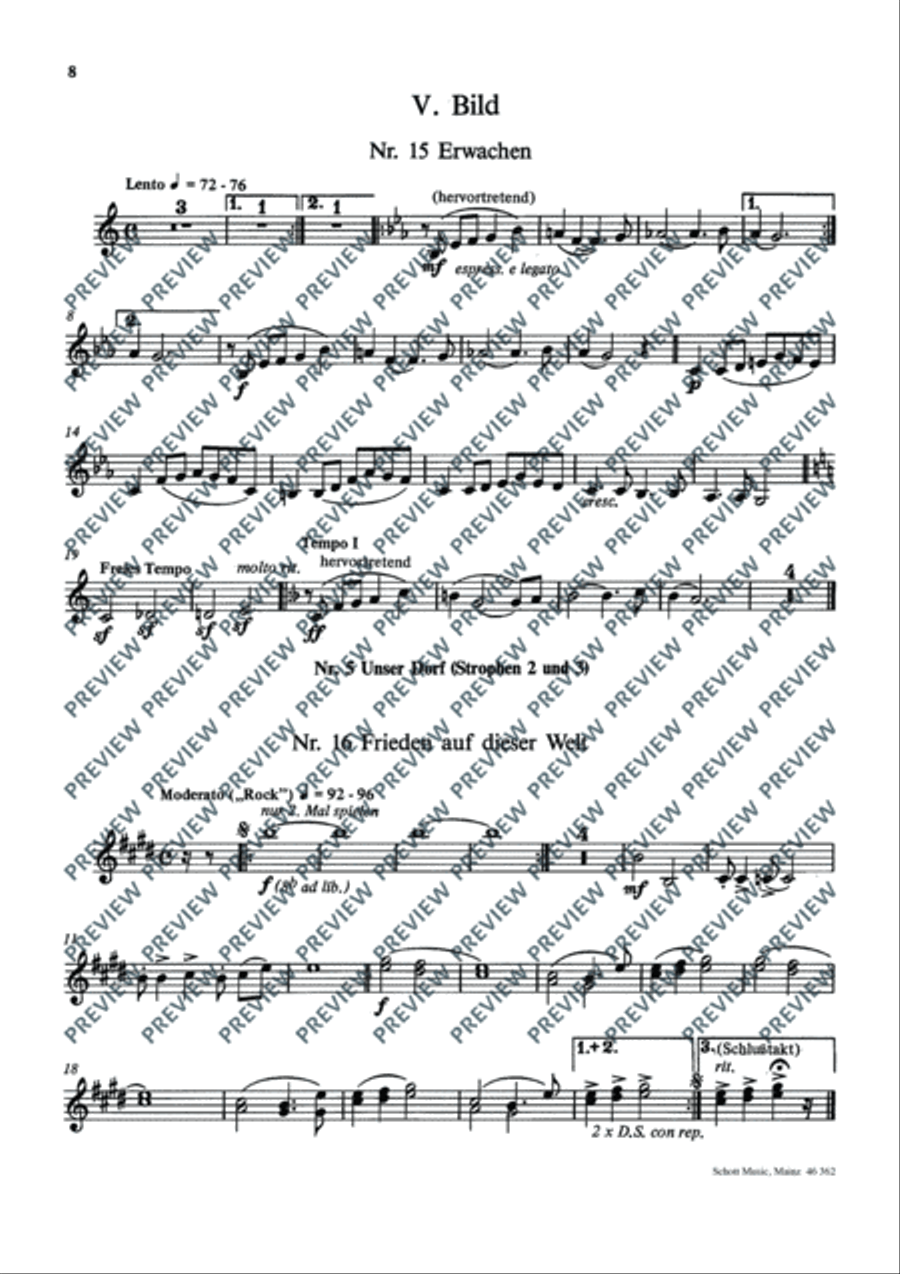 Frieden auf dieser Welt Piano scores gallery preview page 9