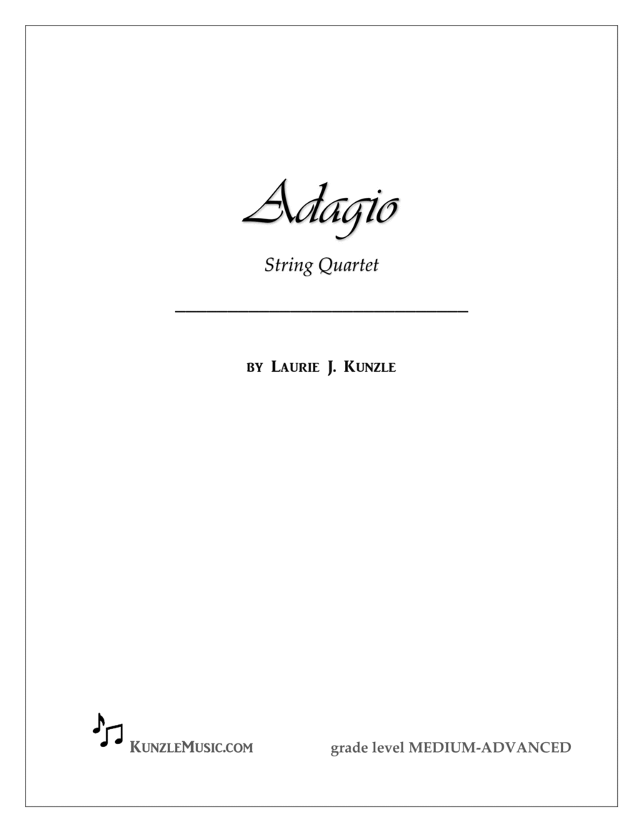 ADAGIO String Quartet String Quartet scores gallery preview page 1